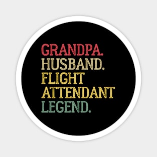 Grandpa Husband Flight Attendant Legend Magnet